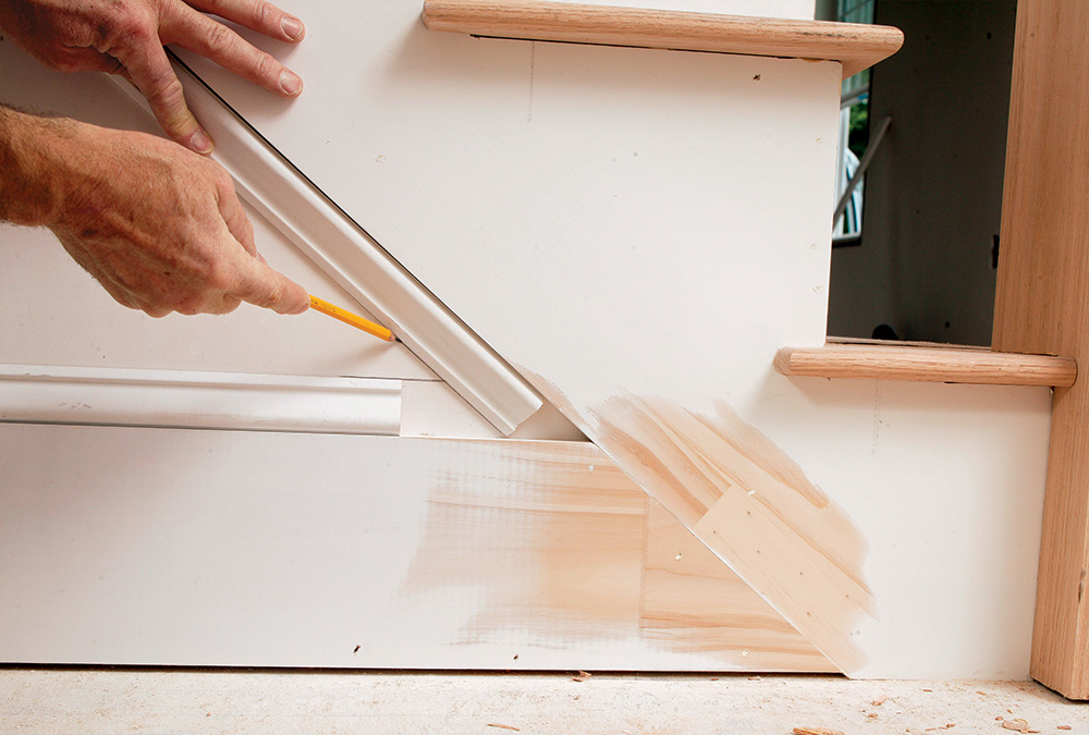marking stair trim