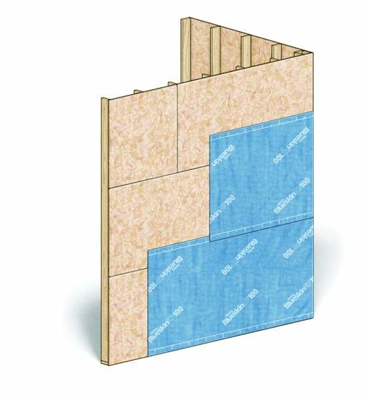 Fully adhered WRB