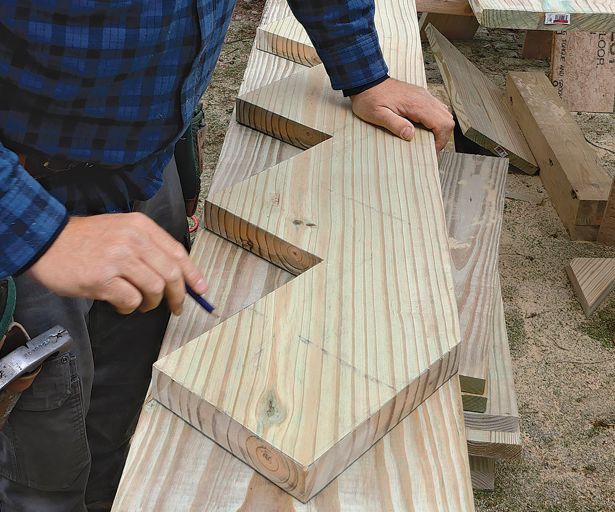 marking the second stringer