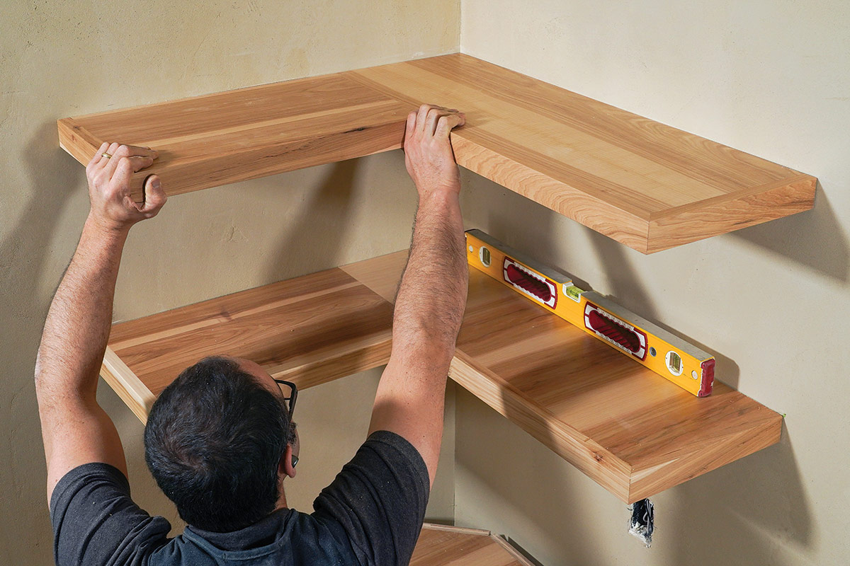 installing the shelf